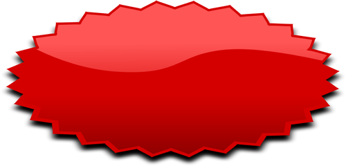 Ovale în formă de desen vector stele roşii