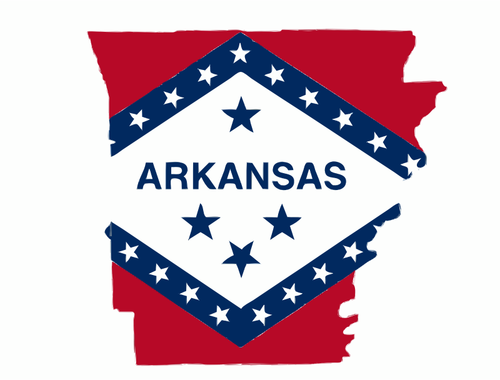 Arkansas state flagga