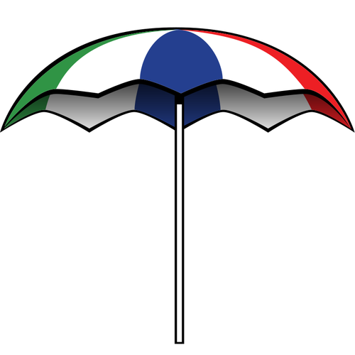 Sommer paraply vector illustrasjon
