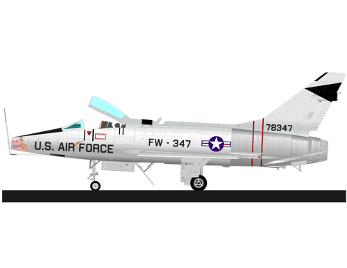 Avião de F-100 SUPER SABRE