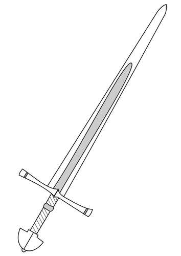 Afbeelding van de middeleeuwse zwaard