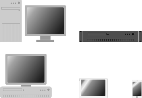 Online devices vector image