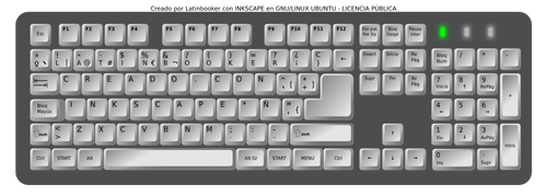 Gray keyboard
