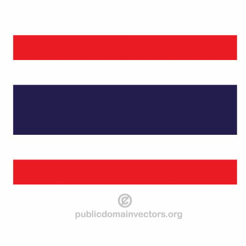 Vector vlag van Thailand