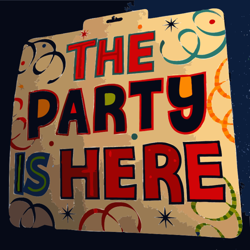 Party-Plakat