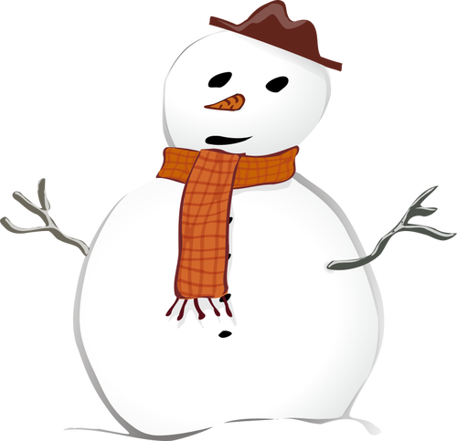 Om de zăpadă grafică vectorială