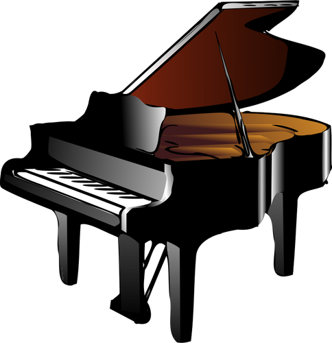 Klavier vektorzeichnende