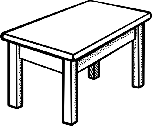 Immagine di vettore di forma rettangolare semplice tabella riga arte