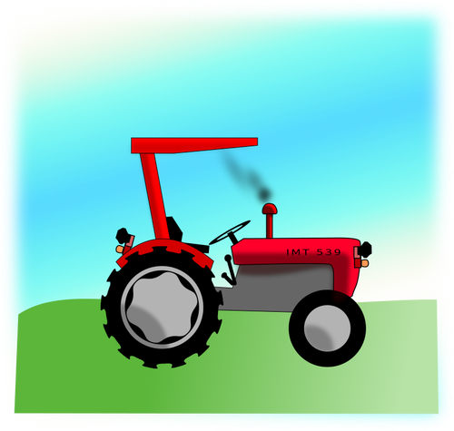 Tractor rojo