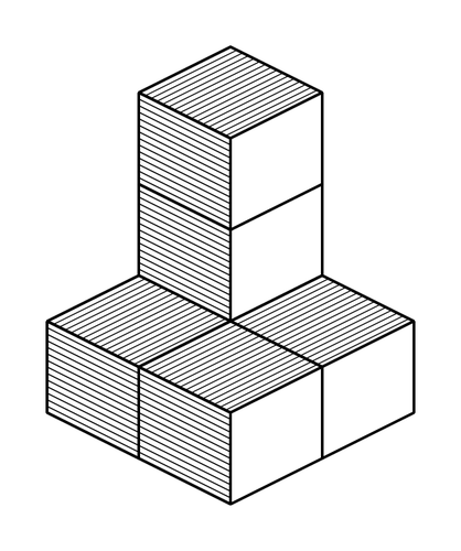 Imagem de vetor de torre de cubo