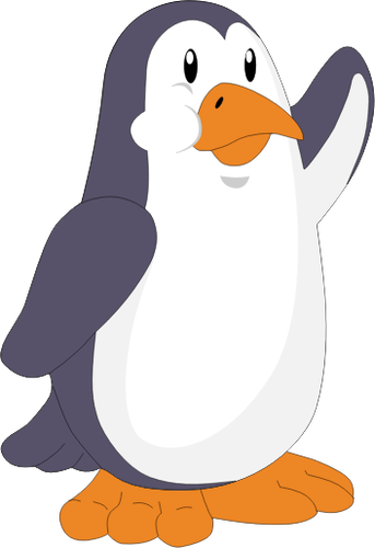 Rysowania kreskówek Pingwin