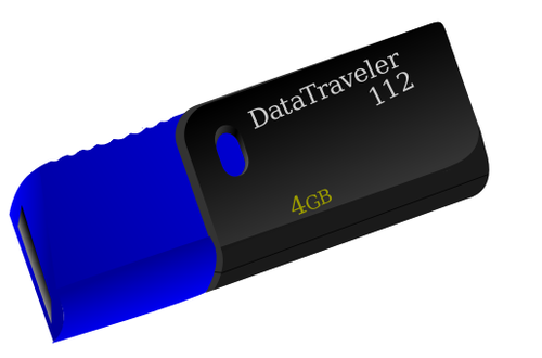Gráficos vectoriales de retráctil DataTraveler 112 memory stick