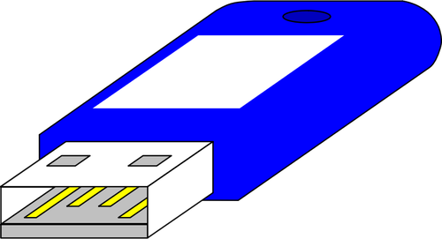 Cheie USB la conectorul lateral vector imagine