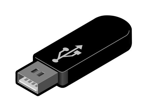 Immagine vettoriale 4 USB thumb drive