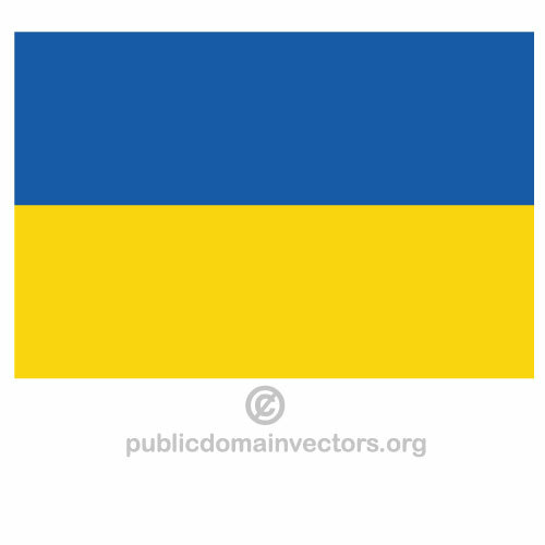 Bendera Ukraina vektor