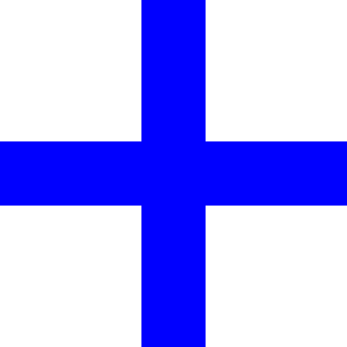 블루 그리스 십자가