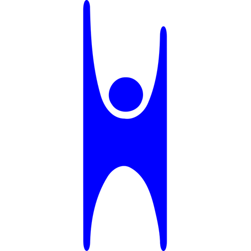 Emblema om albastru