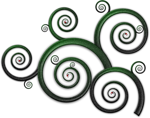 Wellenförmige Spirale Muster Vektor Zeichnung