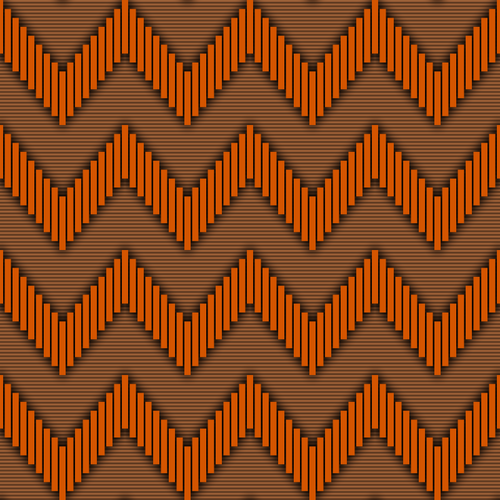 오렌지 색조에 레트로 패턴