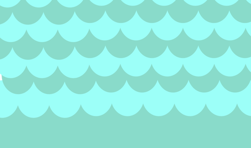 波ベクトル グラフィックスのターコイズ ブルーのパターン