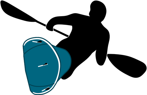 Waveski sport logo vector illustraties