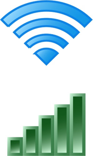 Wi-Fi iconos set vector illustration