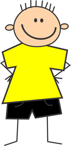 Желтая рубашка мальчика