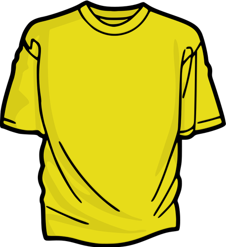 黄色の t シャツのベクトル グラフィック