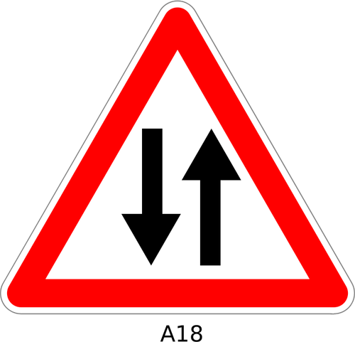 2 つの方法の交通標識