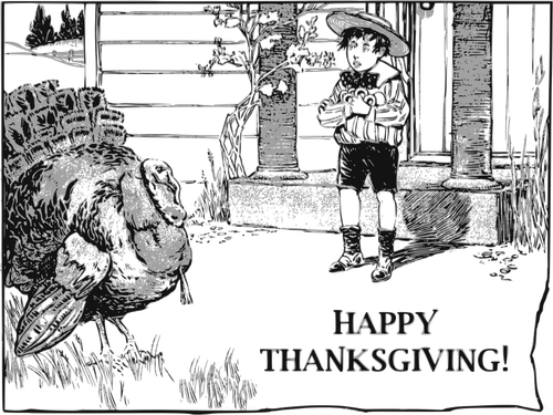 Happy Thanksgiving carte vector illustration