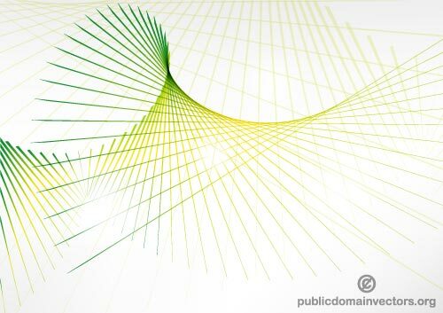 緑の線抽象的なベクトルの背景