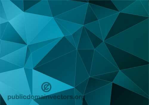 Fondo poligonal vector azul