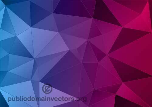 Vektor latar belakang poligonal warna-warni