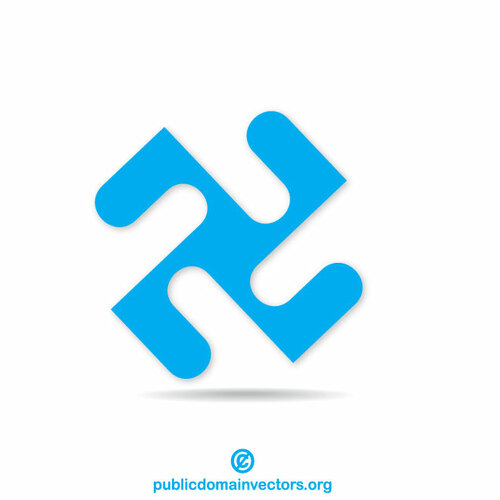 Abstraktní logo design koncepce umění