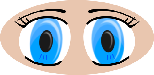 Anime ögon vektor illustration
