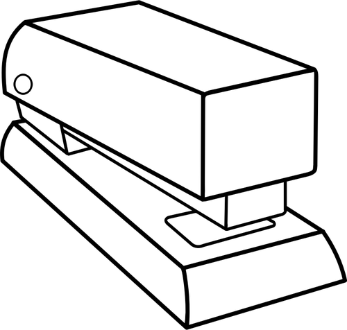 Vector clip art of stapler technical drawing