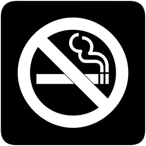 Векторное изображение Перевернутый АЙГА знак не курить