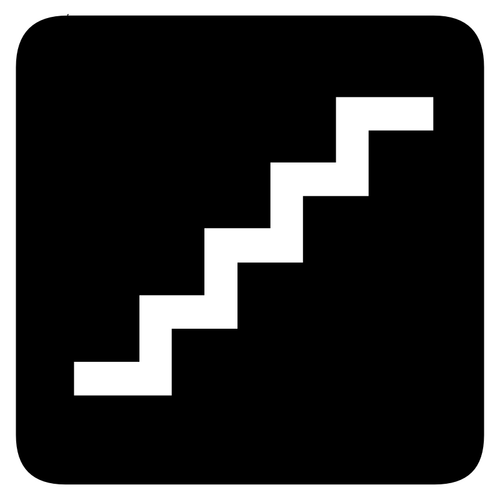 AIGA merdiven işareti vektör görüntü