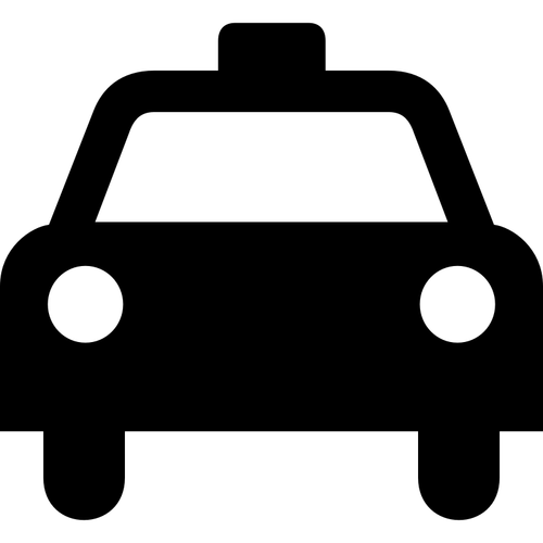 AIGA taxi sign vector image