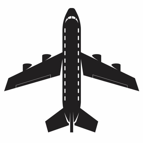 صورة ظلية ناقلات طائرة الركاب
