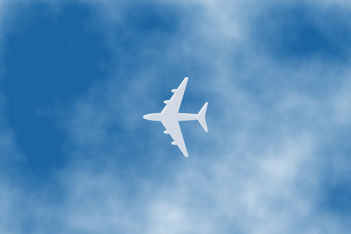 Beyaz uçak vektör