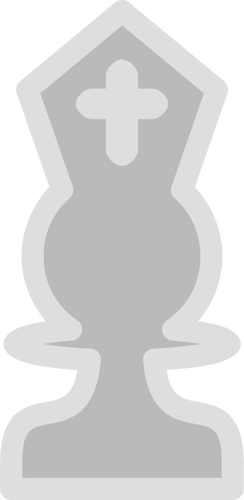 Grafika wektorowa postać lekkiego szachy biskupa