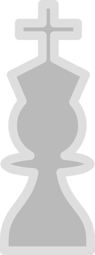Vektor illustration av ljus schack figur bonde