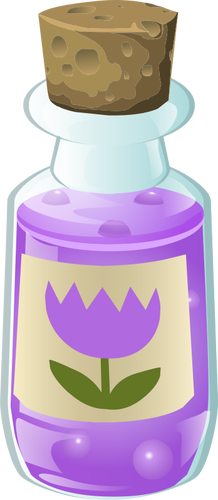 Botella de alquimia púrpura
