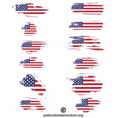 अमेरिकी ध्वज ब्रश