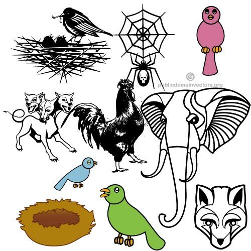 Dieren gratis vector pack