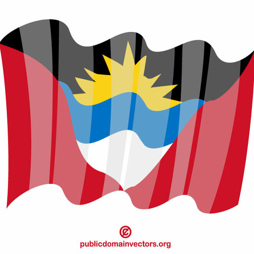 Bandeira de agitação de Antígua Barbuda