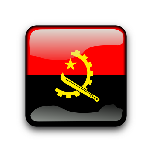 Angolas flagga knappen