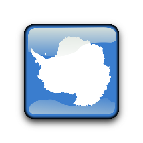 Antarktis-Vektor-Kennzeichnungsschaltfläche