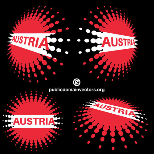 Avusturya yarı ton çıkartmalar